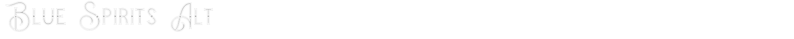 Blue Spirits font preview